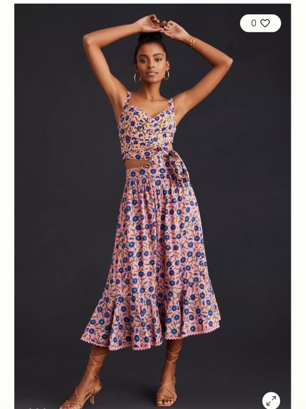 Eddy Flare-Hem Midi Skirt Size 10